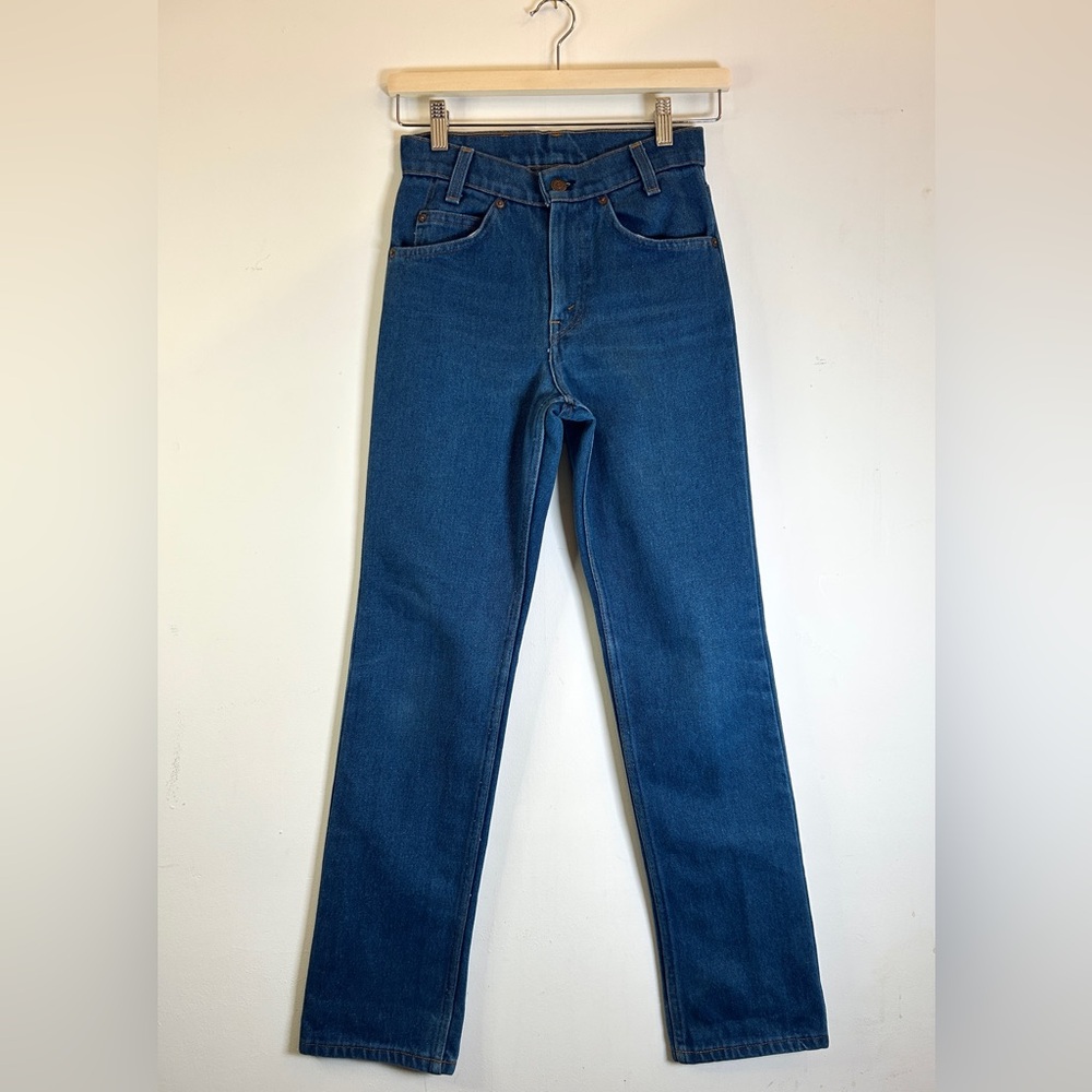 LEVI'S VINTAGE Student Fit Orange Tab 718-0914 denim jeans 26x30 (run small)